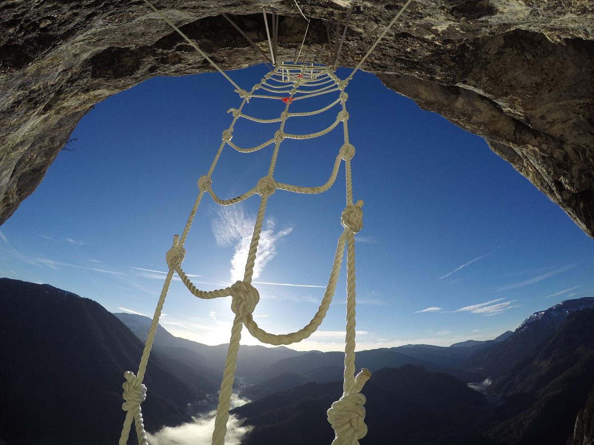 Klettersteig Spielmäuer – ferrátky pro všechny