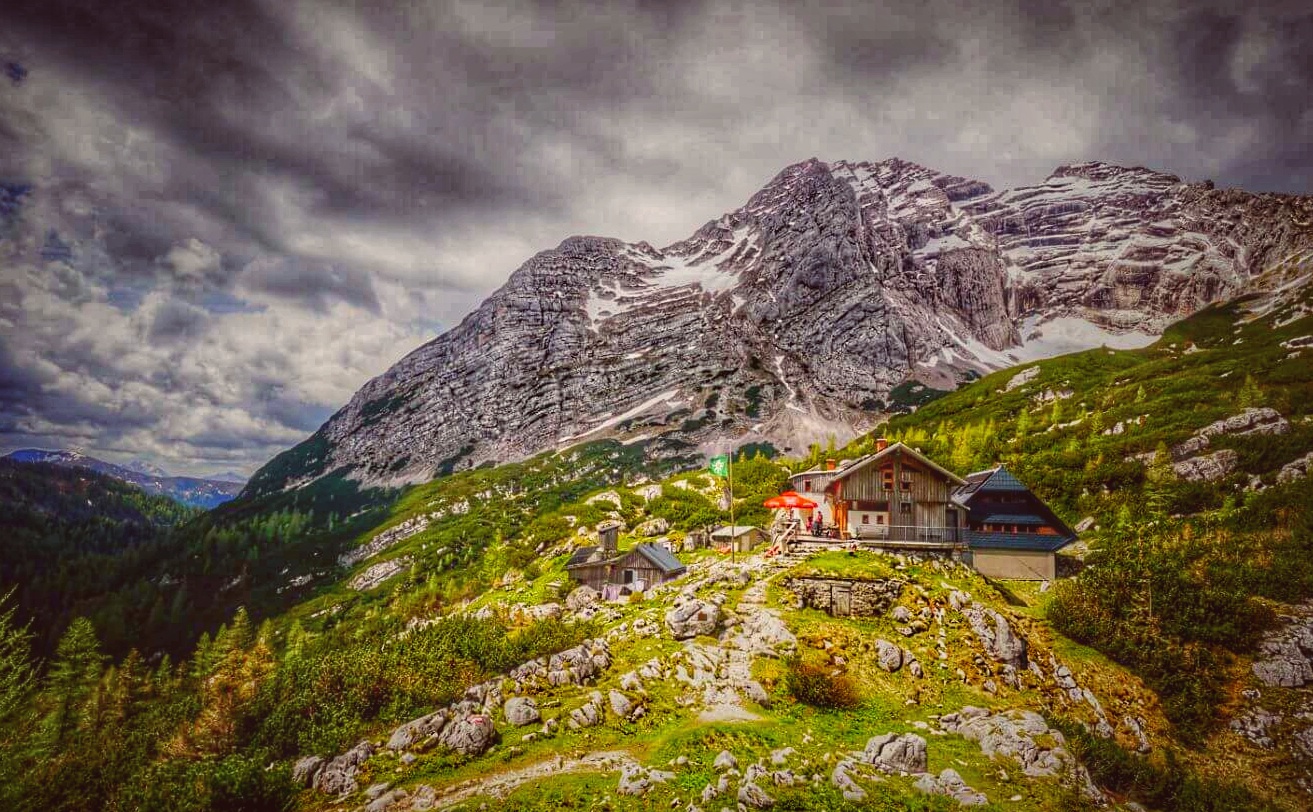 Podzimní Hochtor, neboli Gesäuse v barvách podzimu