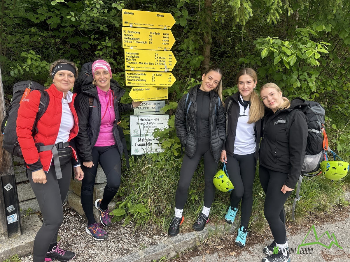 Traunstein, pohodové ferratování nad jezerem Traunsee, 24.-25.5.2025